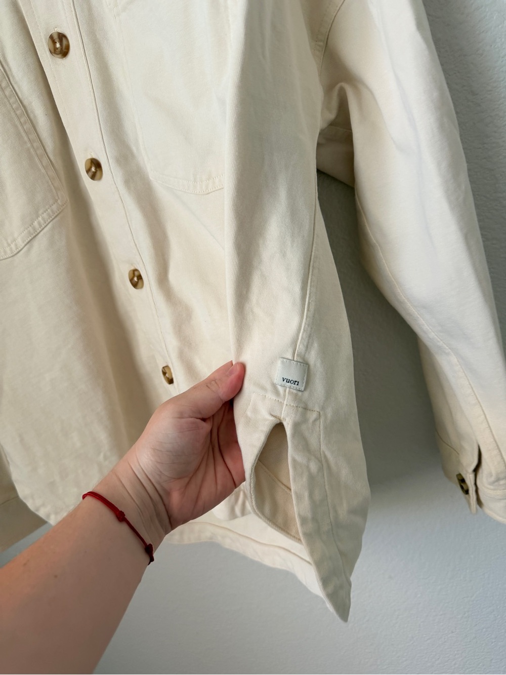 Vuori Beige Overshirt Jacket - Casual Button-Up - Picture 2 of 3